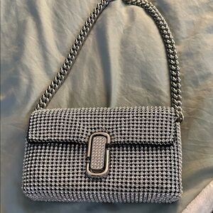 Marc Jacobs Silver Crystal Mini Shoulder Bag